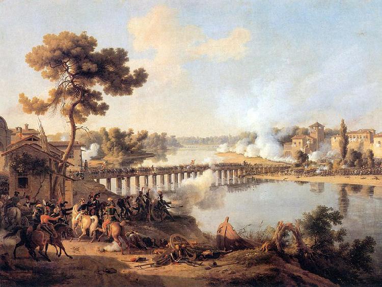 Louis-Francois, Baron Lejeune the Battle of Lodi Norge oil painting art